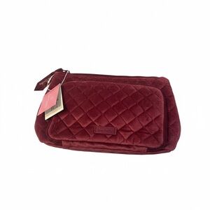 Vera Bradley Majestic Magenta Velvet Organizer Breast Cancer Awareness NWT